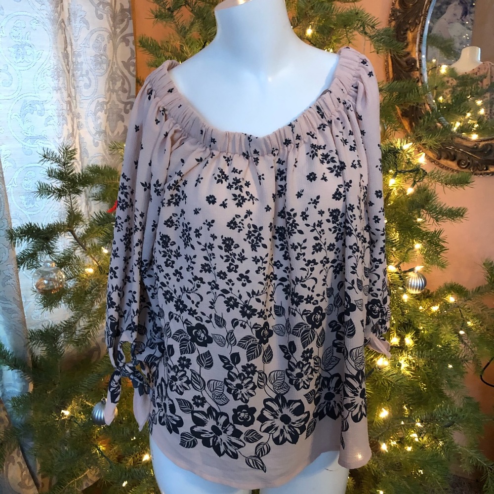 Off the shoulder floral top